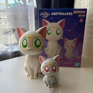 Sailor Moon Cosmos Sofvimates Artemis & Diana Figure